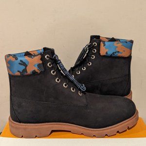 TIMBERLAND MEN'S CLASSIC 6'' INCH WATERPROOF BOOT BLACK NUBUCK A68RK ALL SIZES